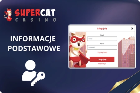 Formularz logowania Casino Cat – informacje podstawowe