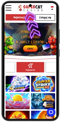 Strona główna Casino Cat na urządzeniu mobilnym